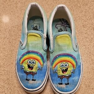 Kids Blue SpongeBob Slip-On Shoes